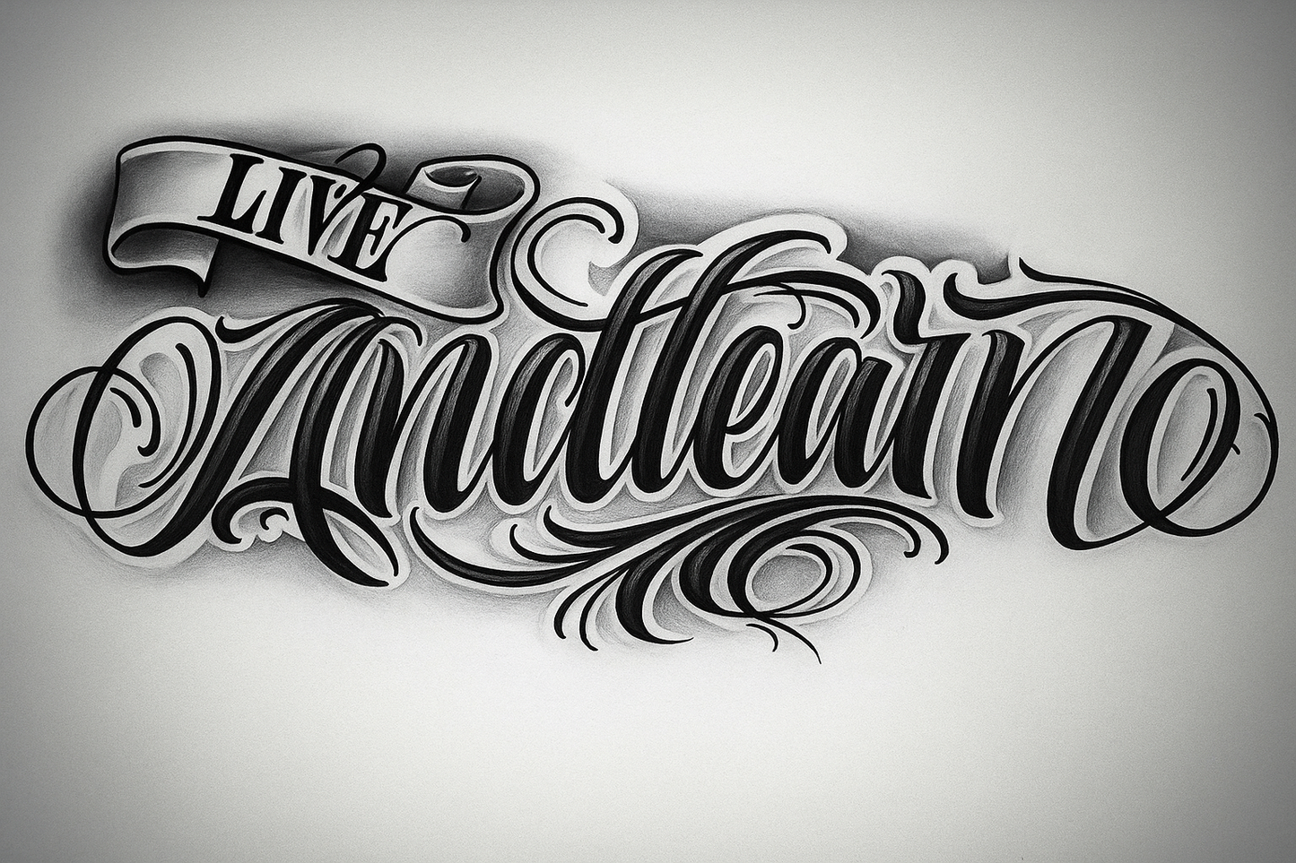 Bold Large Tattoo Long-lasting Waterproof