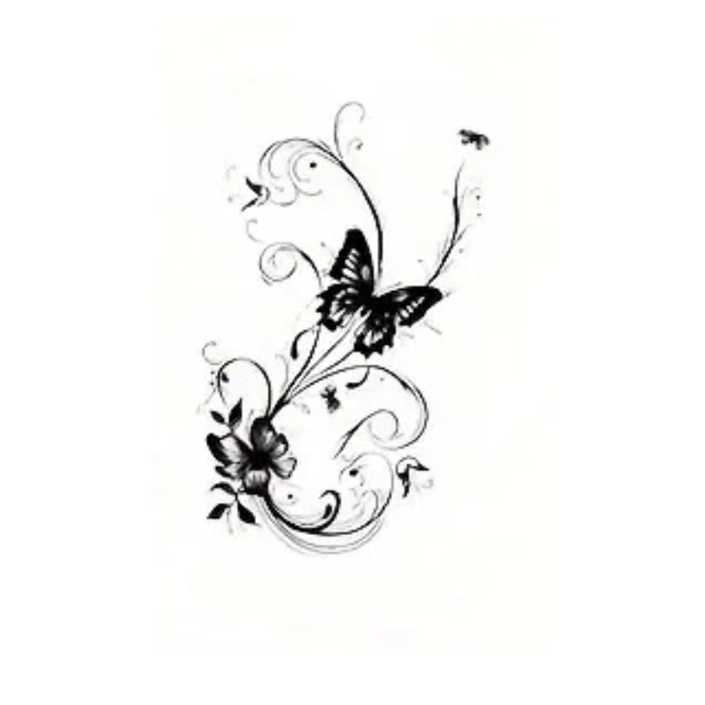 Butterfly Tattoos, Waterproof Semi-Permanent