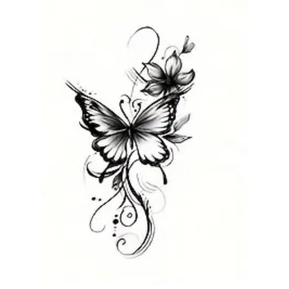 Butterfly Tattoos, Waterproof Semi-Permanent