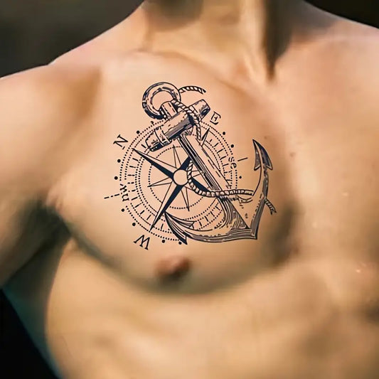 Temporary Tattoos - Anchor & Geometric Designs