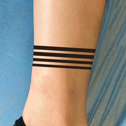 Set of Lines Bold Design Temporary Tattoos