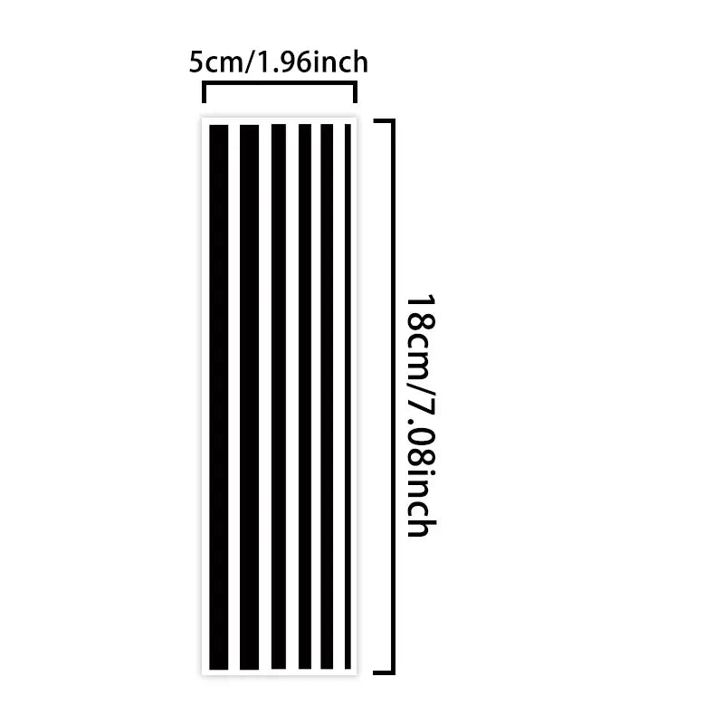 Set of Lines Bold Design Temporary Tattoos