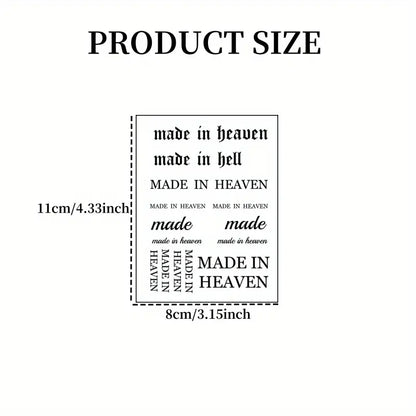 Set of Made in Heaven Tattoo Stickers