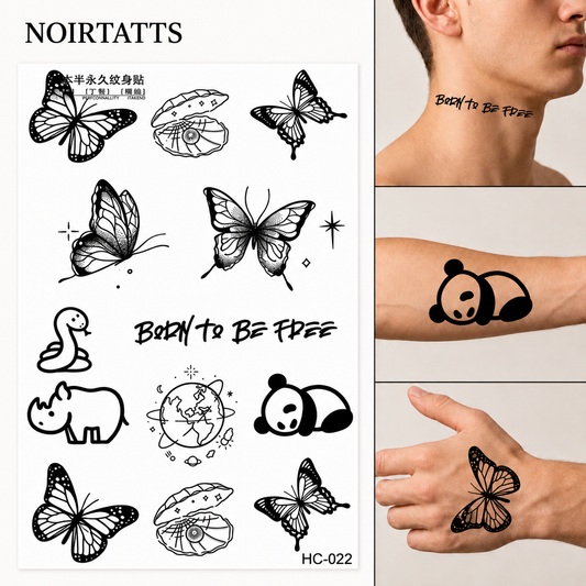Full Sheet Semi Permanent Tattoo