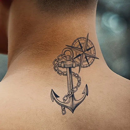 Temporary Tattoos - Anchor & Geometric Designs