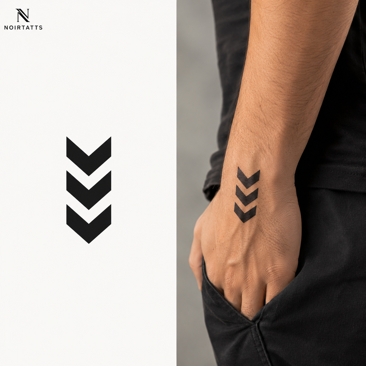 Full Arrow Sheet Semi Permanent Tattoo