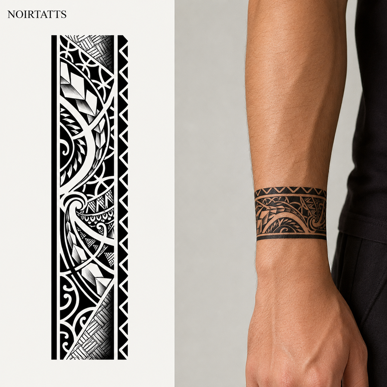 Tribal Anchor Arm Band | Semi-Permanent Tattoo
