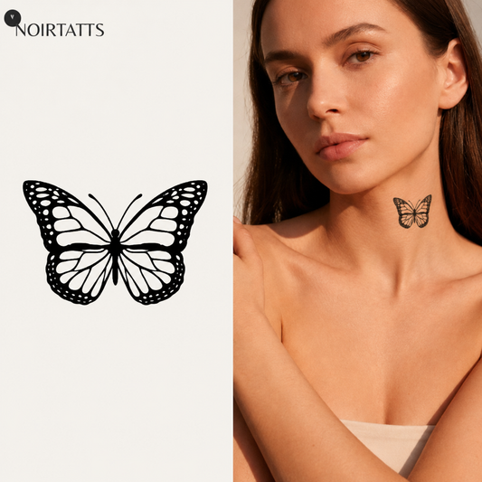 Butterfly Silhouette | Semi-Permanent Tattoo
