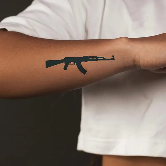 AK47 Semi-Permanent Tattoo, Gun