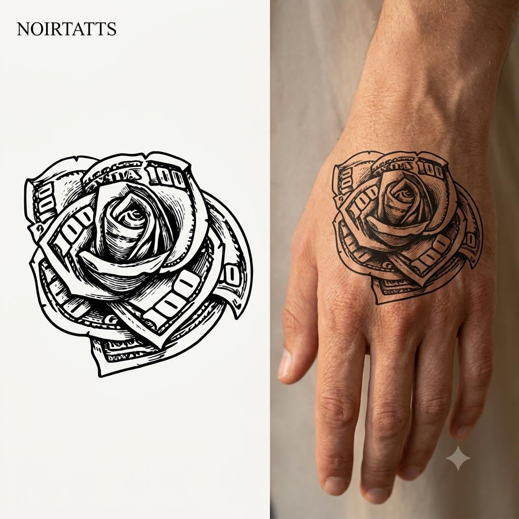Hundred Dollar Bloom | Semi-Permanent Tattoo