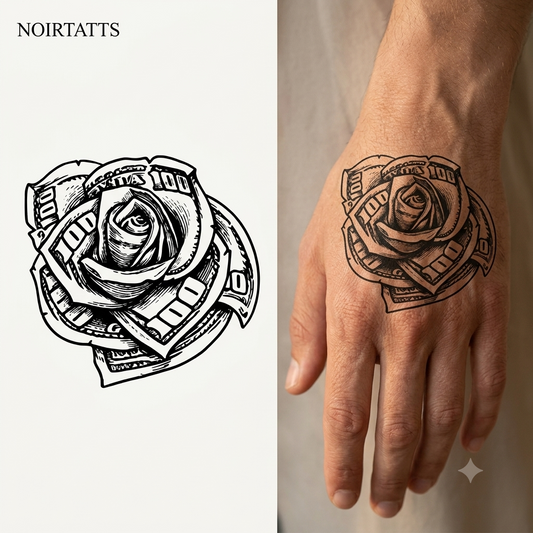 Hundred Dollar Bloom | Semi-Permanent Tattoo