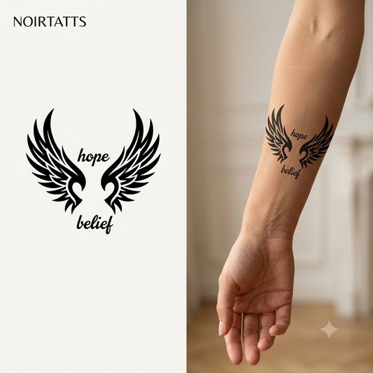Wings of Hope | Semi-Permanent Tattoo