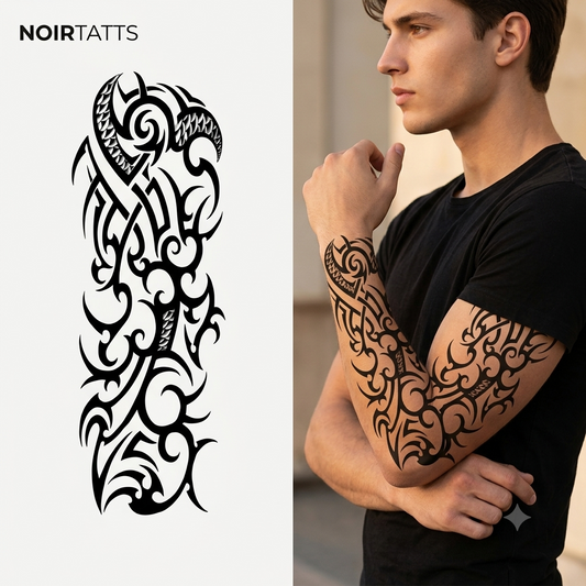 Infinite Tribal Flow | Semi-Permanent Tattoo
