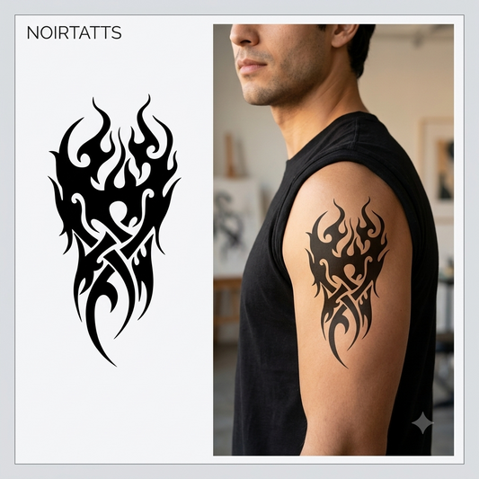 Tribal Inferno | Semi-Permanent Tattoo