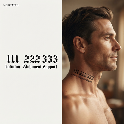 Divine Alignment Numbers | Semi-Permanent Tattoo