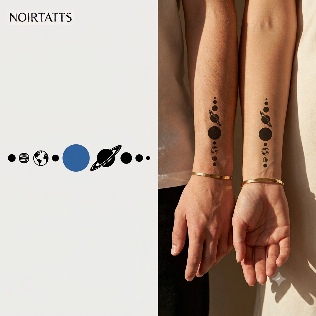 Cosmic Alignment | Semi-Permanent Tattoo