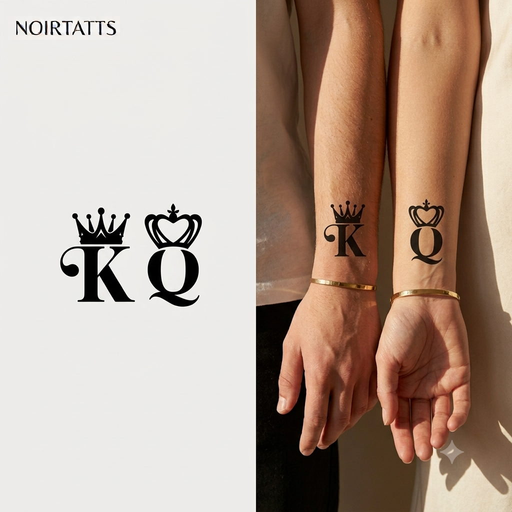 King & Queen | Semi-Permanent Tattoo