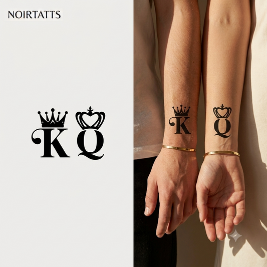 King & Queen | Semi-Permanent Tattoo