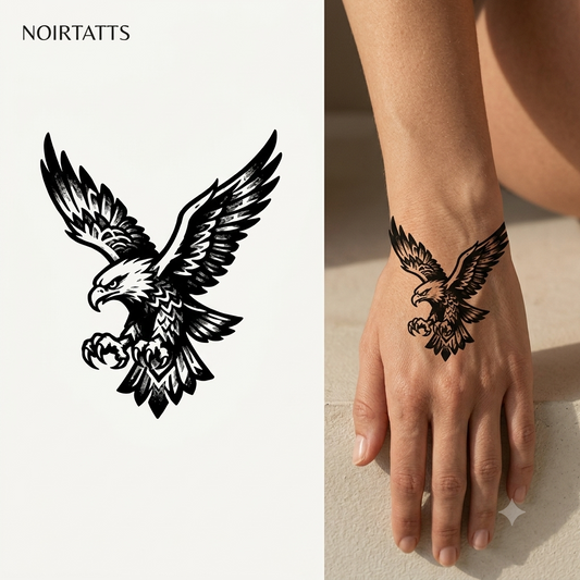 Bold Spirit Eagle | Semi-Permanent Tattoo