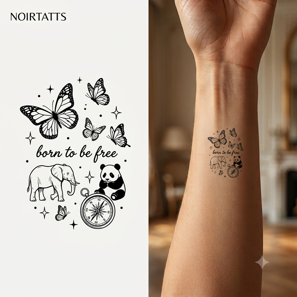 Wild & Free | Semi-Permanent Tattoo