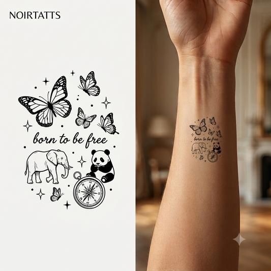 Wild & Free | Semi-Permanent Tattoo