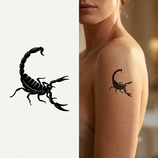 Bold Scorpion | Semi-Permanent Tattoo