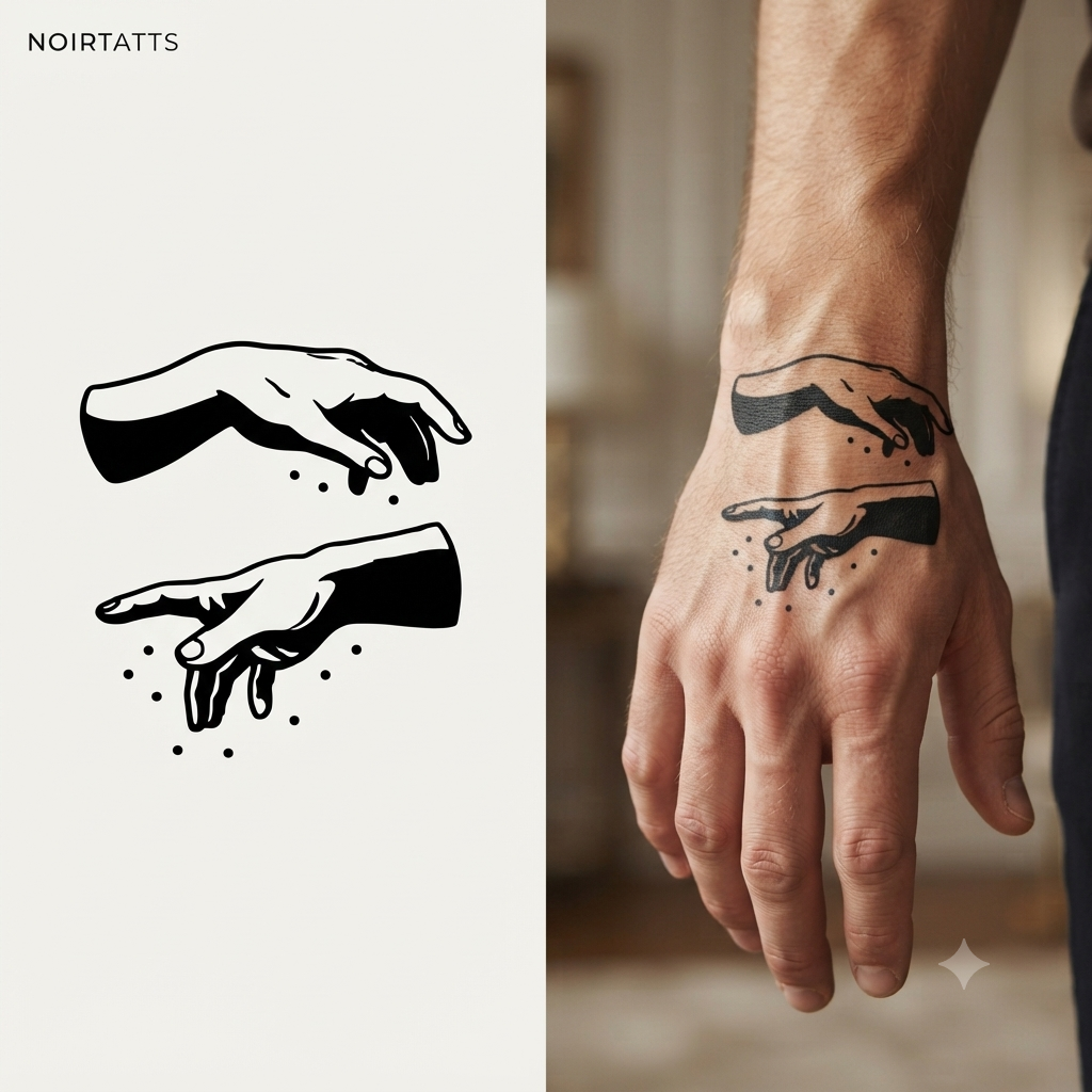 The Divine Touch | Semi-Permanent Tattoo