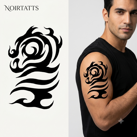 Tribal Wave Motion | Semi-Permanent Tattoo