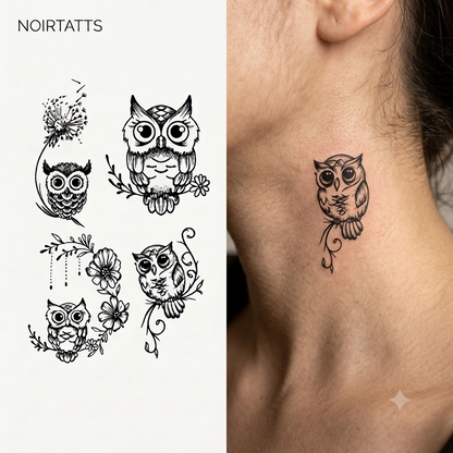 Whimsical & Nature Botanical Set | Semi-Permanent Tattoo Collection