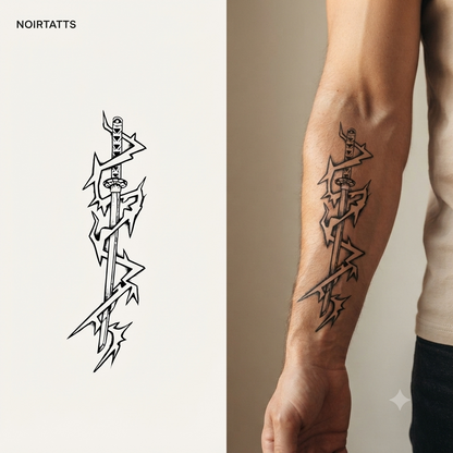 Storm & Tide Katana Duo | Semi-Permanent Tattoo