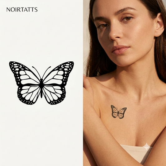 Butterfly Silhouette | Semi-Permanent Tattoo