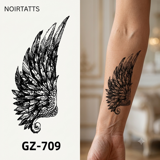 Majestic Angel Wing Semi Permanent Tatto