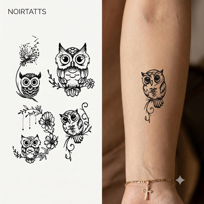 Whimsical & Nature Botanical Set | Semi-Permanent Tattoo Collection