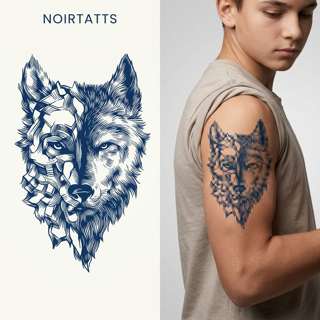 Geometric Wolf for boys