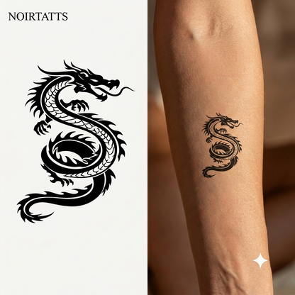 Classic Dragon | Semi-Permanent Tattoo