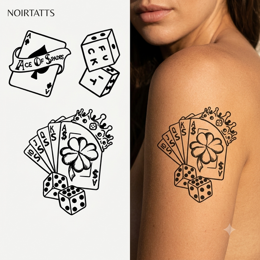 Royal Gambler’s Luck | Semi-Permanent Tattoo Collection