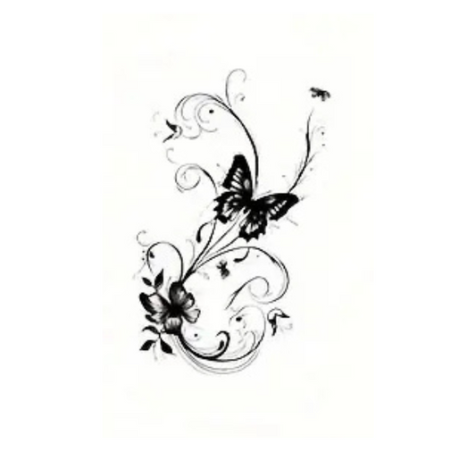 Butterfly Tattoos, Waterproof Semi-Permanent