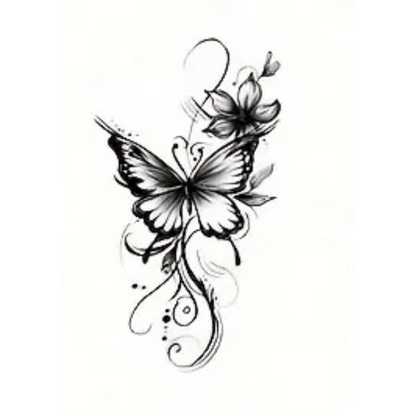 Butterfly Tattoos, Waterproof Semi-Permanent