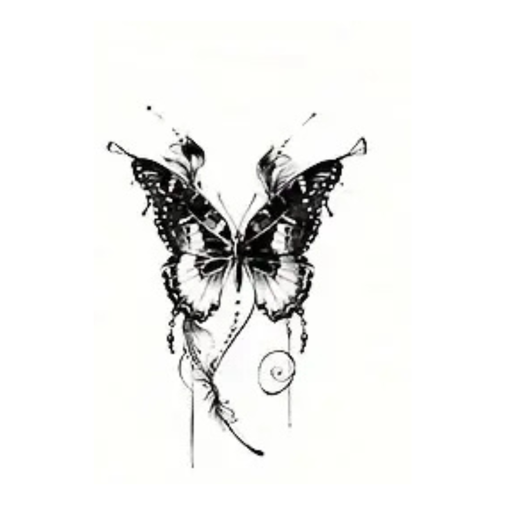 Butterfly Tattoos, Waterproof Semi-Permanent