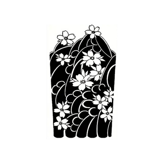 Body Art with Traditional Japanese Floral Tatto