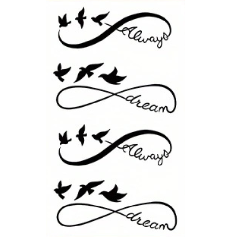 Mobius Ring Pattern Waterproof Tattoo