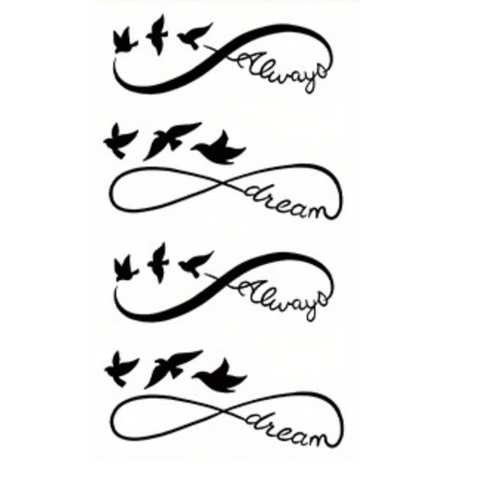 Mobius Ring Pattern Waterproof Tattoo