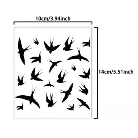 Flying Temporary Tattoo Stickers