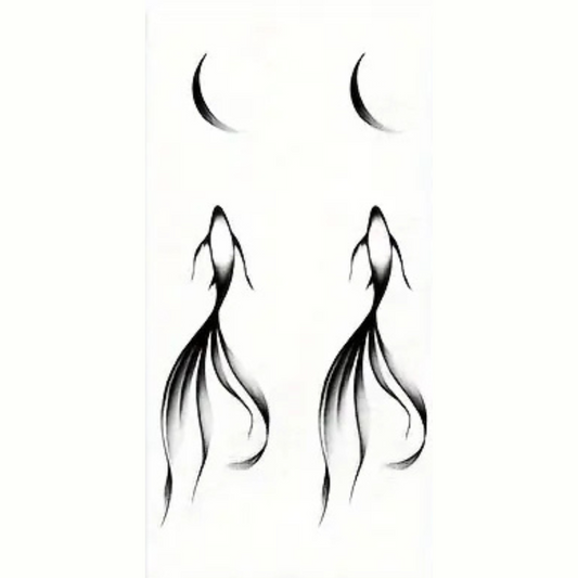 Fish Pattern Tattoo for Arms, Chest, and Back
