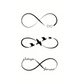 Temporary Tattoo Stickers, Infinity Symbol