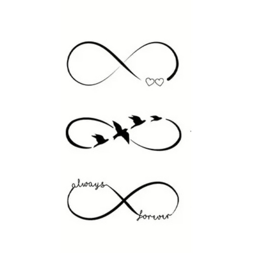 Temporary Tattoo Stickers, Infinity Symbol