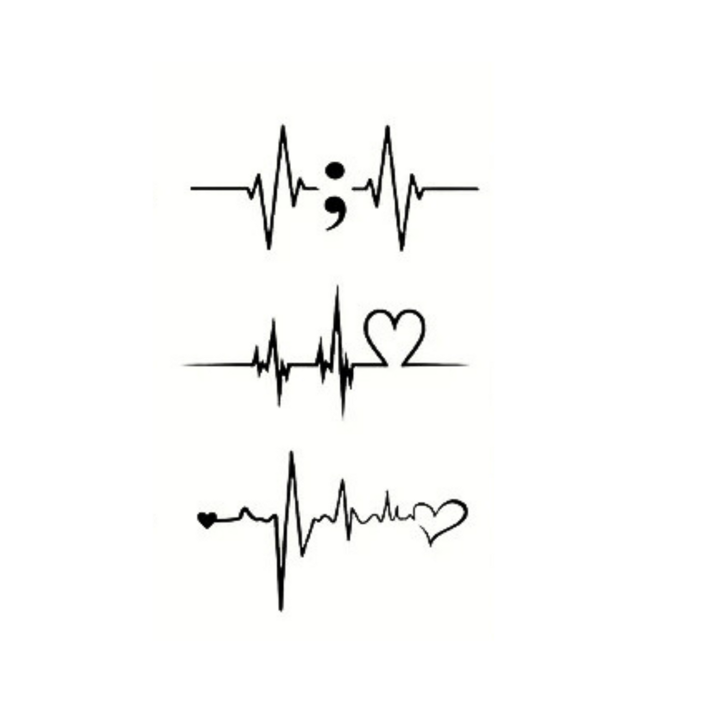Non-Permanent ECG Heartbeat Design