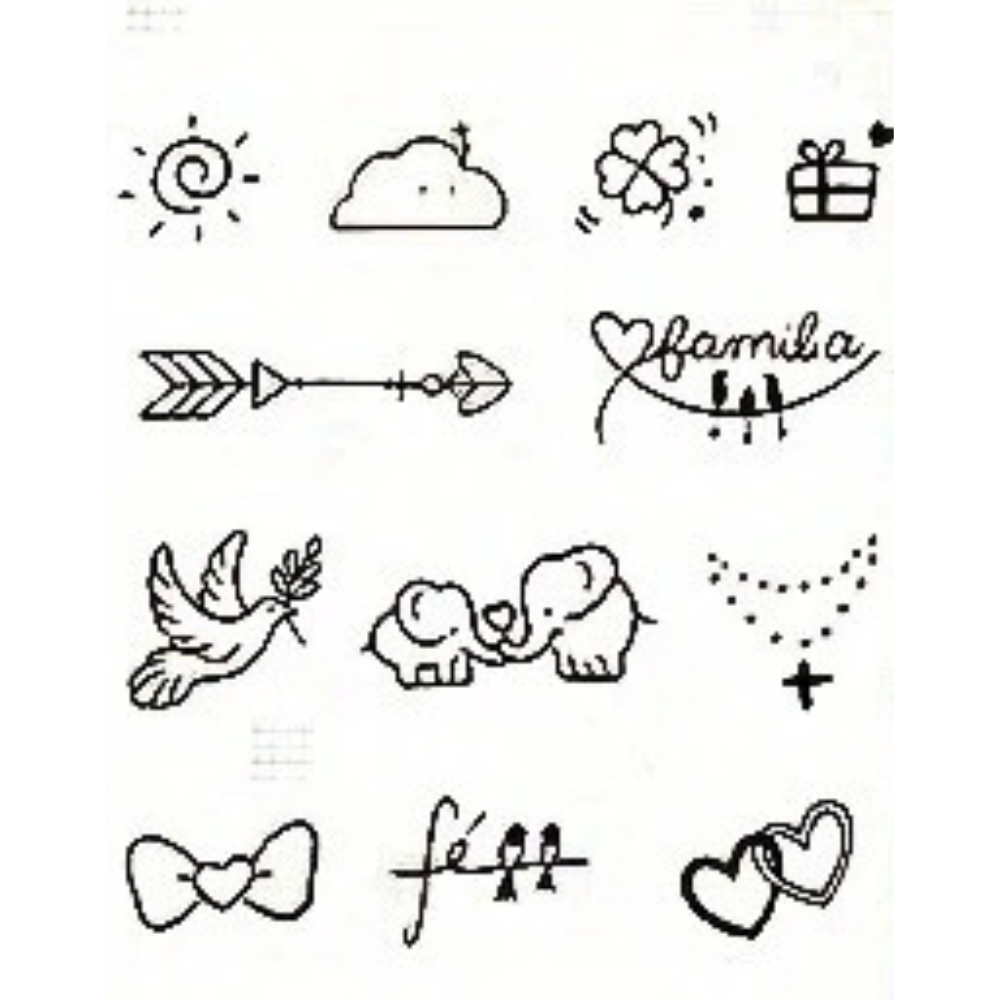Set of Semi Permanent Tattoos