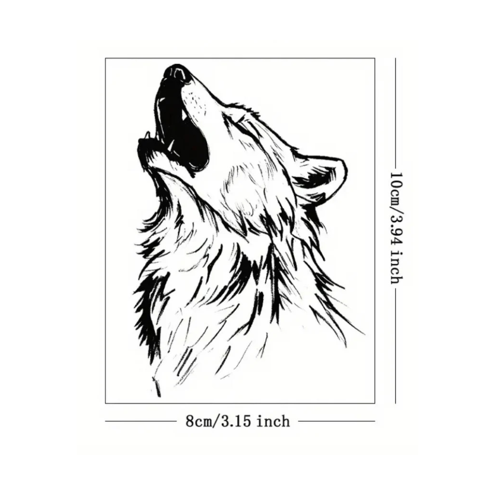 Realistic Howling Wolf Tattoos