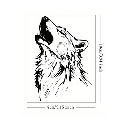 Realistic Howling Wolf Tattoos